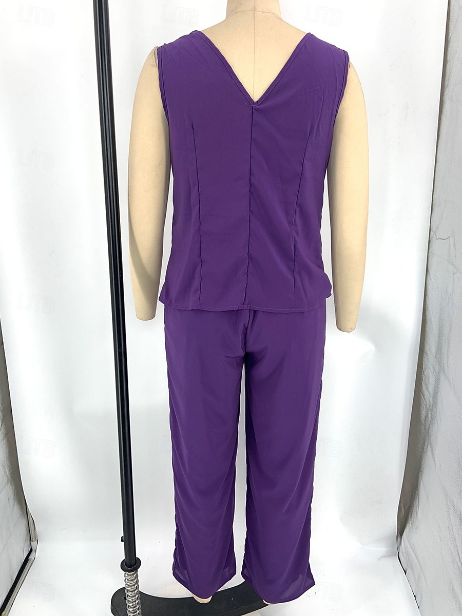 Strój weselny dla matki panny młodej elegancki casualowy dekolt w sztyfcie długość do podłogi poliester długi rękaw z koronką 2025 - $79.99 –P2