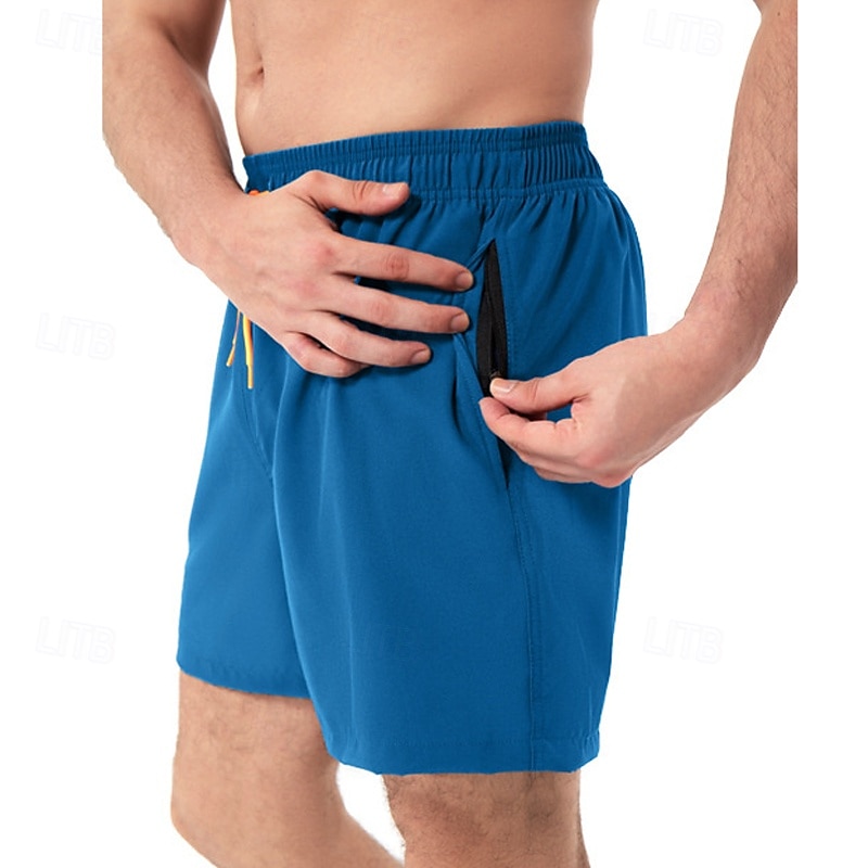 Homens Calção Justo de Natação Shorts de Natação Bermuda de Surf Calças Com Cordão Com bolsos Natação Surfe Praia Esportes Aquáticos Cor Sólida Verão Primavera de 2025 por $26.99 –P2