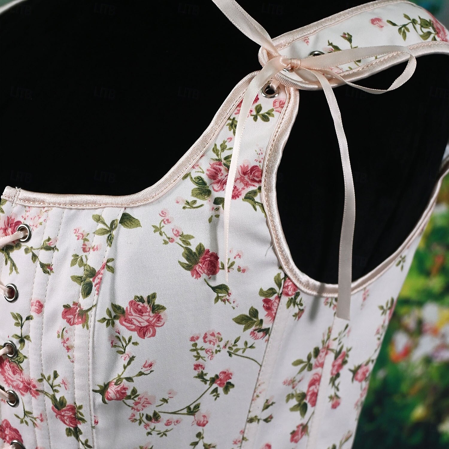 Retró Középkori Reneszánsz Fűző Prsluk Bustier Fűzős Virágos Jacquardszövet Jelmez Női Fantasy királyi Mindszentek napja Farsang Parti Alkalmi / Napi LARP Felnőttek Fűző 2025 - $32.99 –P7