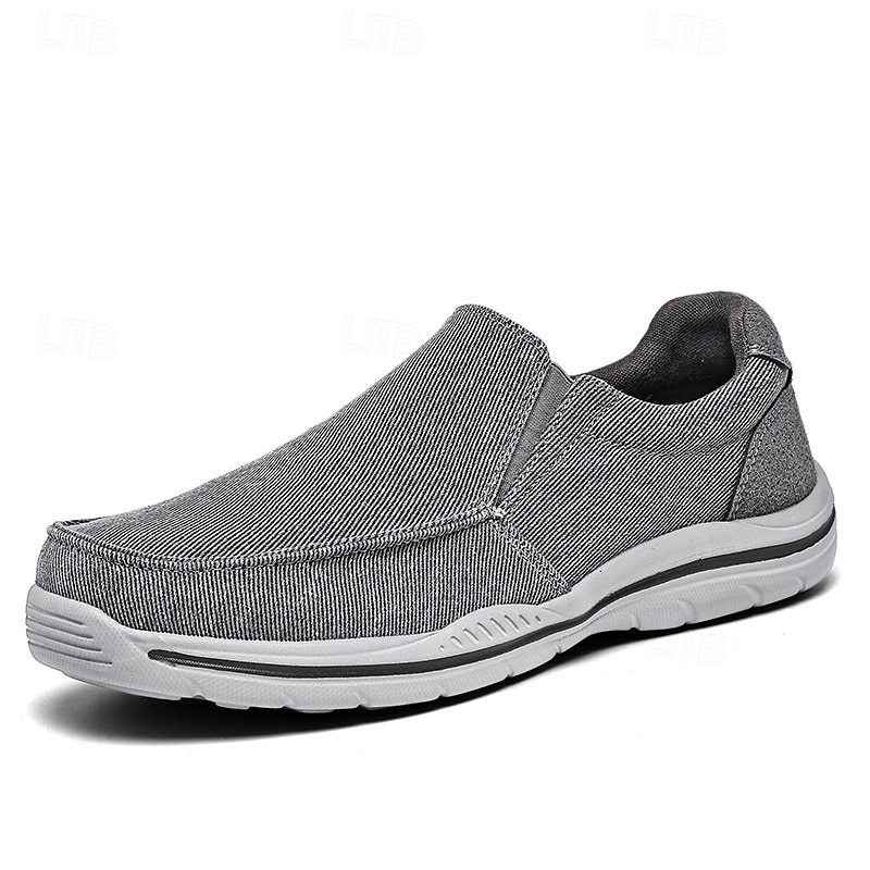 pánské ležérní slip-on tenisky – pohodlné plátěné boty s lehkou podrážkou pro outdoorové aktivity, denní nošení i dovolenou 2025 - $46.99 –P5