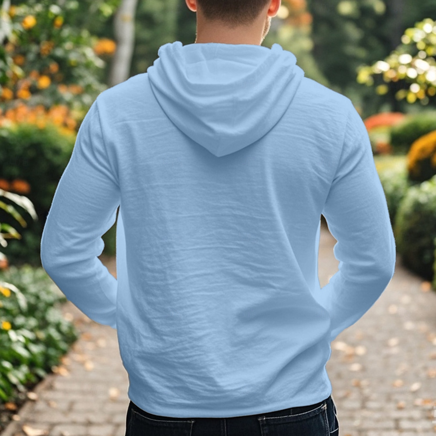 Per uomo Maglietta Manica Lunga Con Cappuccio Estate Colore Solido / Tinta Unita Moda Designer Cappuccio regolabile con coulisse Vacanza Streetwear Uscire Nero Bianco Grigio scuro Maglietta Top per del 2025 a $22.99 –P5