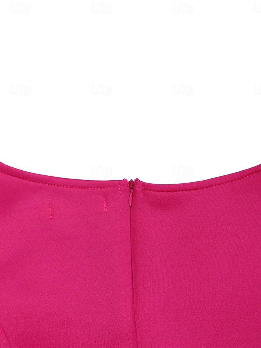 Kentucky Derby Damen Midi Kleid A-Linie Kleid Fit And Flare Kleid Elegant Party Cocktail Hochzeitsgast Verlobung Cocktailparty Reguläre Passform Grafisch Ärmellos V-Ausschnitt Schwarz Weiß Rot 2025 - $44.99 –P4