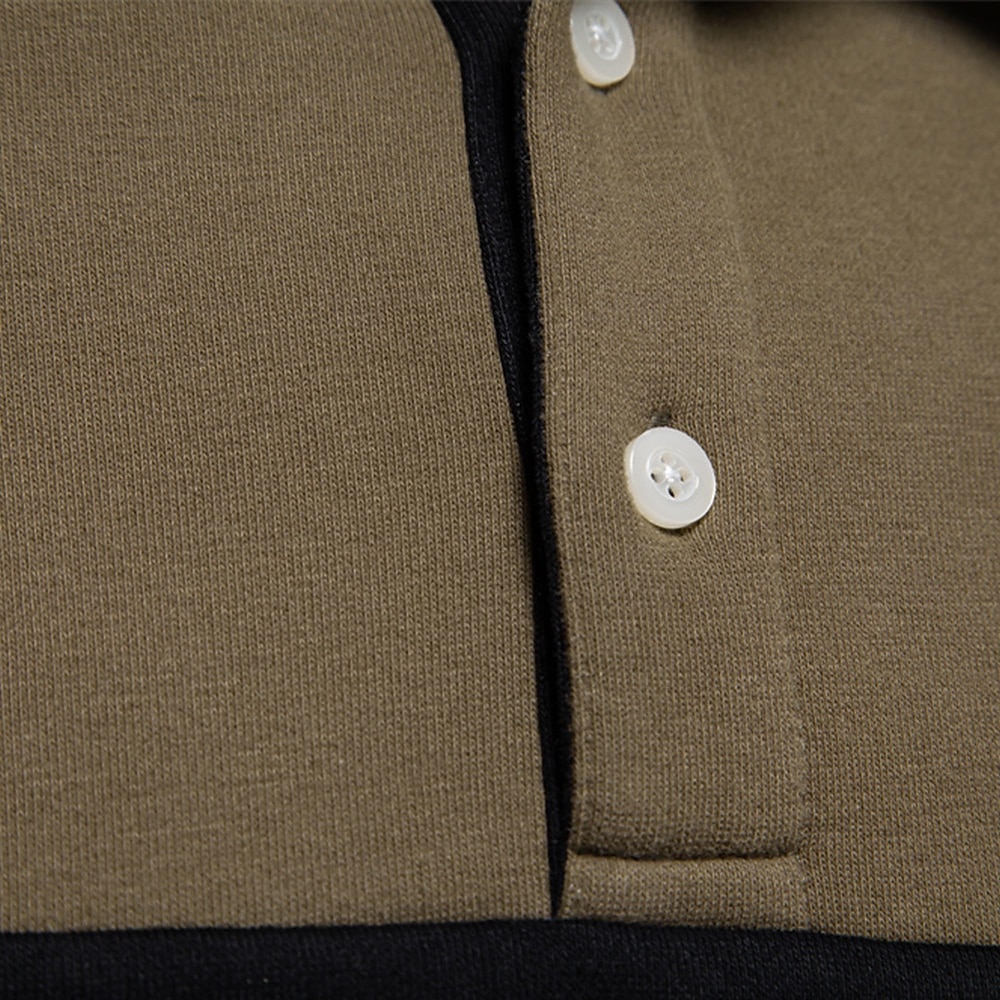 Herr Polo sweatshirt Gul Armégrön Rubinrött Blå Grön Kavajslag Färgblock Ledigt Dagligen Sport Ledigt Vår & Höst Kläder Pull Tröjor Långärmad 2025 - $25.99 –P3