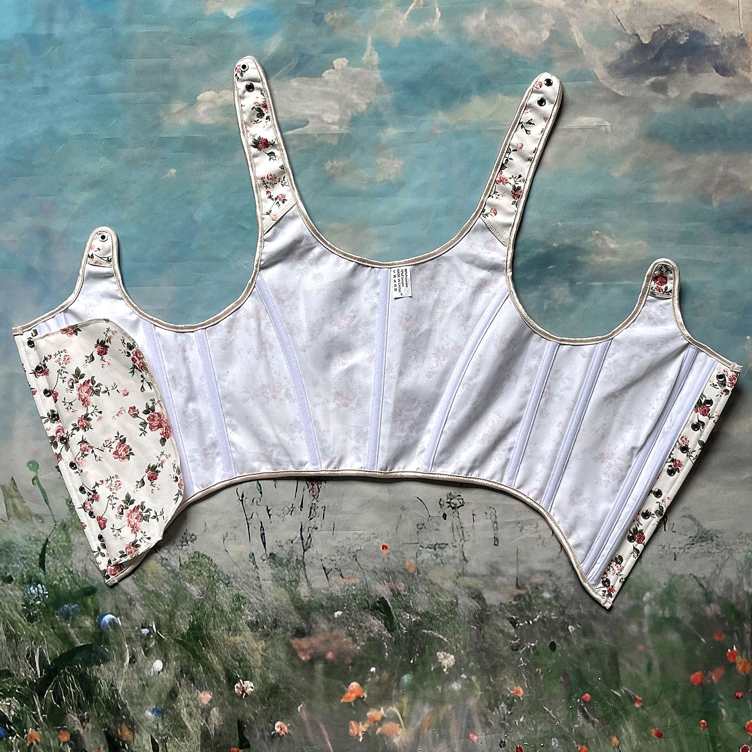 Retró Középkori Reneszánsz Fűző Prsluk Bustier Fűzős Virágos Jacquardszövet Jelmez Női Fantasy királyi Mindszentek napja Farsang Parti Alkalmi / Napi LARP Felnőttek Fűző 2025 - $32.99 –P9