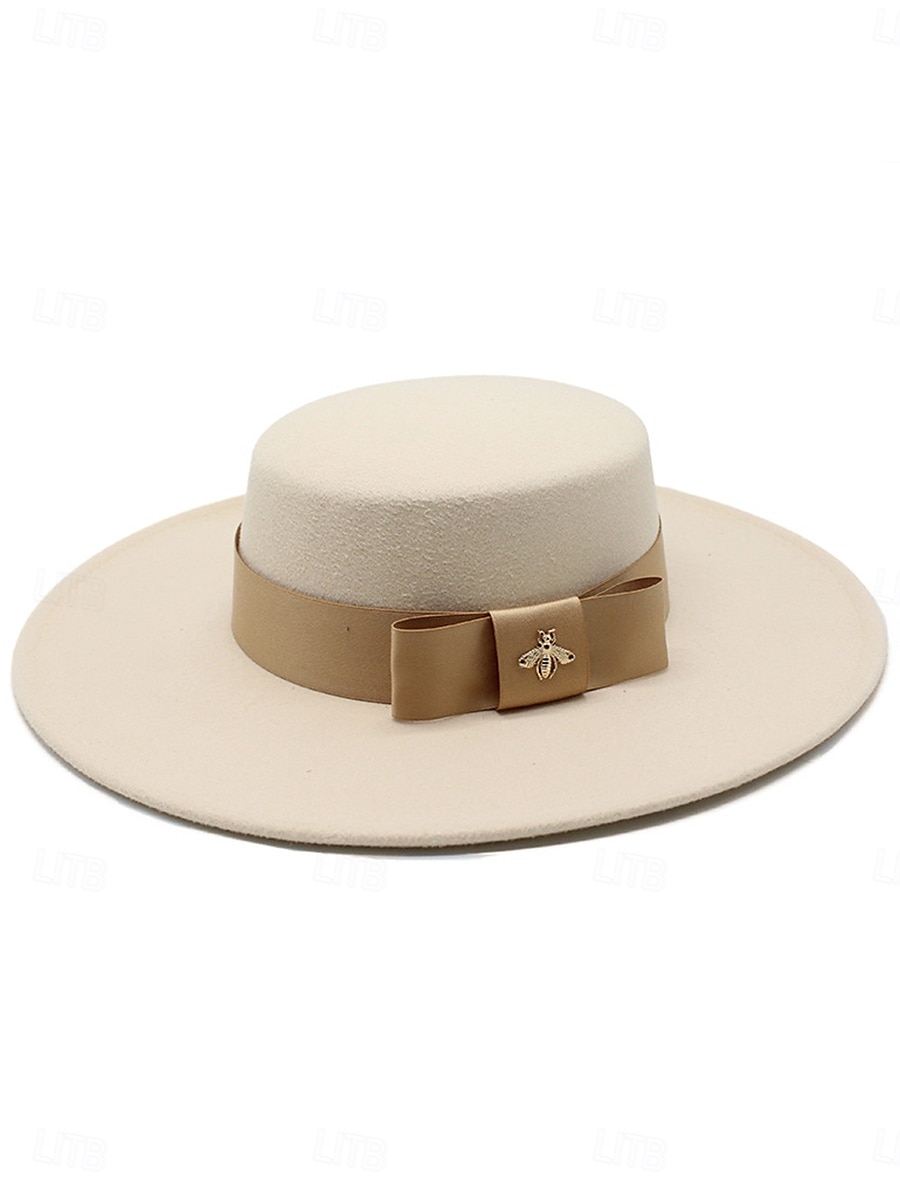 Chapeaux en tulle et coton chapeau fedora élégant vintage pour un mariage avec un accessoire de noeud headwear chapeaux robe de course de 2025 ? $36.99 –P1