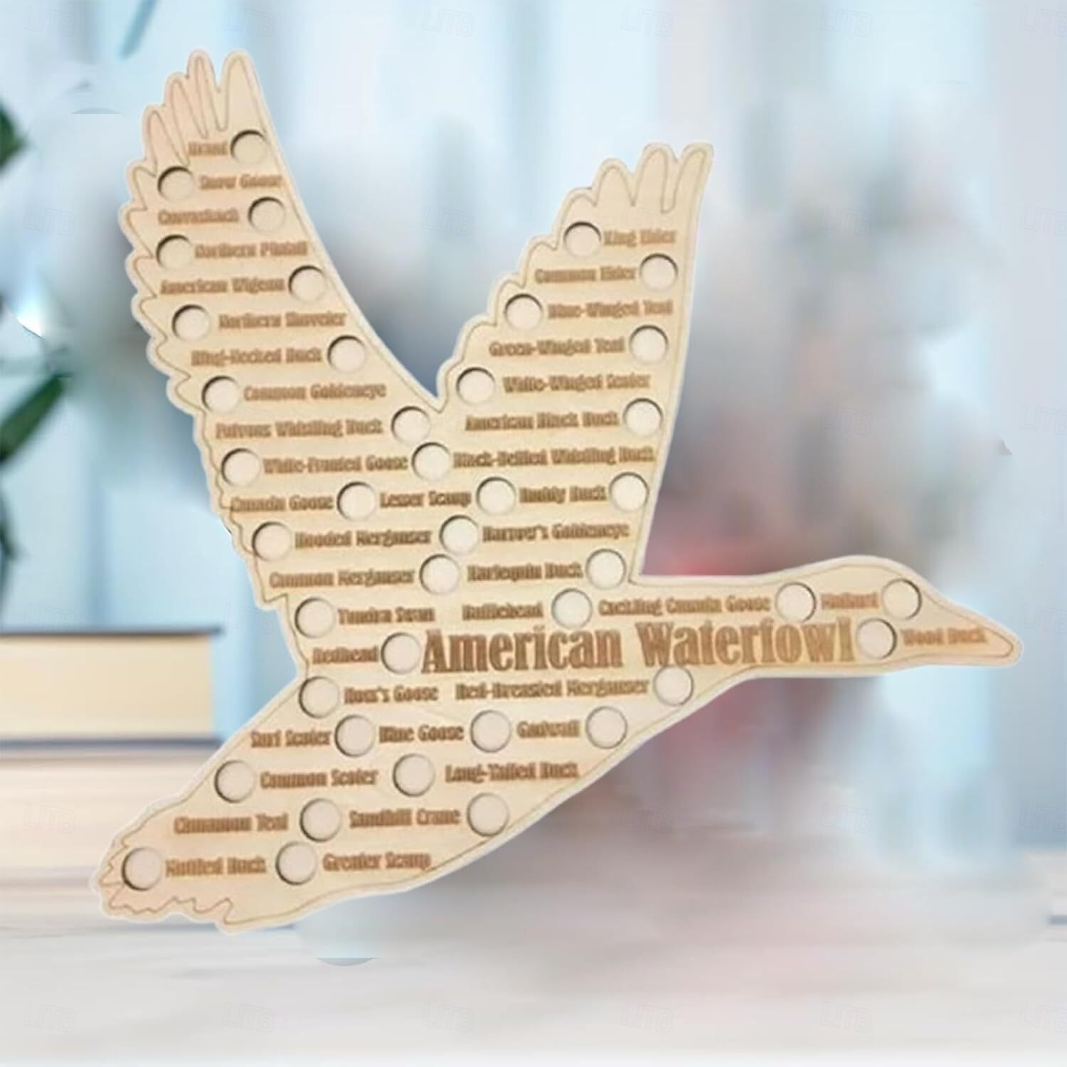 American Waterfowl Duck hunting gift for men, Waterfowl hunting decor sign, Engraved wood hunters harvest log, Tracking journal 2025 - $10.99 –P1