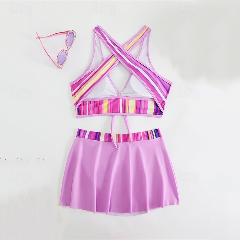 Femme Tankini Maillot De Bain Deux Pièces Dos Nu Maillots de Bain Mosaïque Maillots de Bain Noir Jaune Respirable Séchage rapide Poids Léger Sans Manches - Natation Surf Plage Eté Printemps de 2025 ? $21.59 –P19