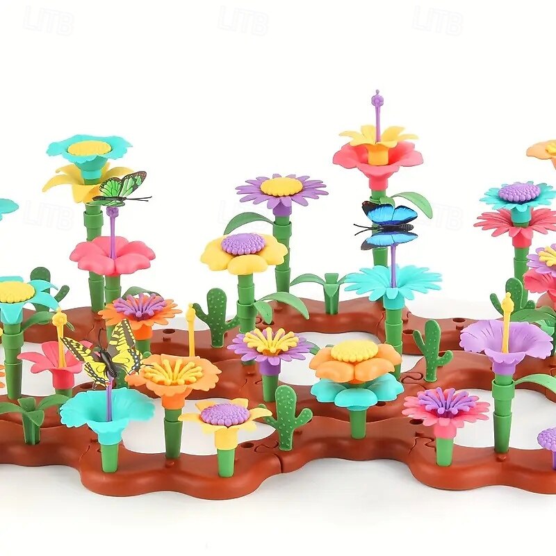 لعبة بناء حديقة زهور، نشاط تعليمي بألوان عشوائية، لعبة ما قبل المدرسة، هدية عيد الهالوين/عيد الشكر/عيد الميلاد، هدية عيد الفصح 2025 - $38.99 –P9