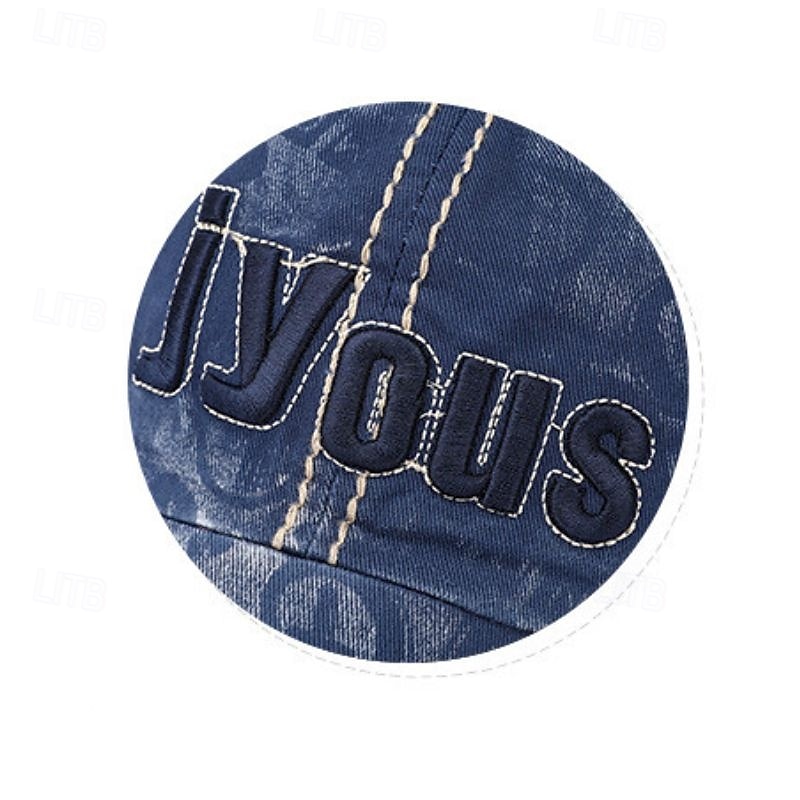 Herren Cap Basecap Sonnenhut Kappe Schwarz Blau Baumwollpolyester Bestickt Modisch Brautkleider schlicht Freizeitskleidung Wochenende Buchstabe Bedruckt Einstellbar Sonnenschutz Atmungsaktiv 2025 - $7.99 –P2