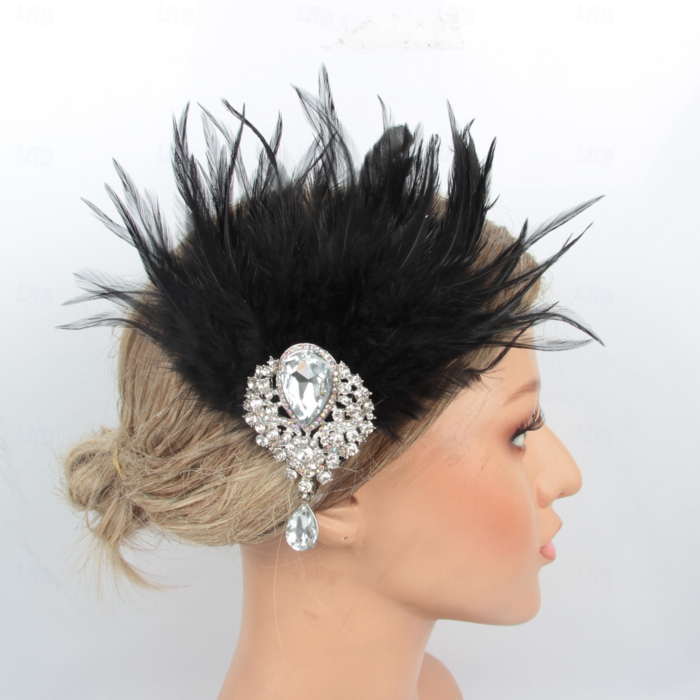 Retro Antiguo 1920s Tocados Baile de Máscaras Diadema de estilo flapper El gran Gatsby charlestón Pluma Disfraz Mujer Víspera de Todos los Santos Carnaval Mascarada Fiesta de Cóctel Fiesta de baile 2025 - $13.99 –P7