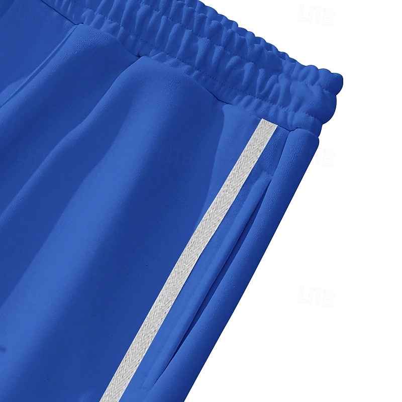 Hombre Pantalones deportivos Pantalones de Deporte Pantalones Bolsillo Correa Cintura elástica Plano Comodidad Deporte Diario Moda Casual Azul Real Caqui Microelástico 2025 - $22.99 –P6