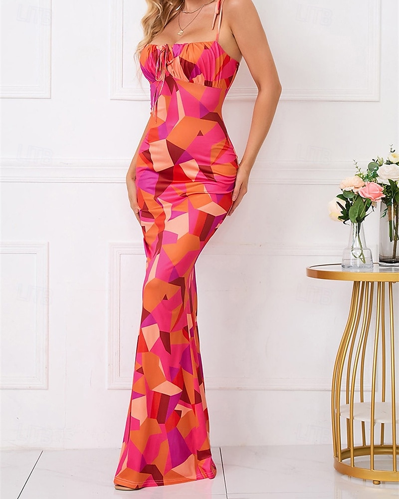 Damskie Sukienka mini Codzienne sukienki Sukienka maxi Sukienka w kwiatki Letnie sukienki Elegancki Codzienny Bez rękawów Urlop Codzienny Randka Regularny Kwiaty Bez rękawów Cienkie ramiączka Blush 2025 - $25.99 –P7
