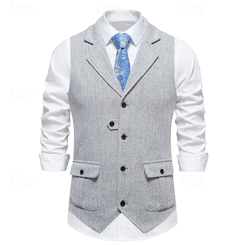 Classique Rétro Vintage Années 1920 Veste Gilet Gatsby le Magnifique Déguisement Homme Carnaval Mascarade Mariage Soirée robe demoiselle d honneur Adulte Gilet Printemps Automne de 2026 ? $41.99 –P14