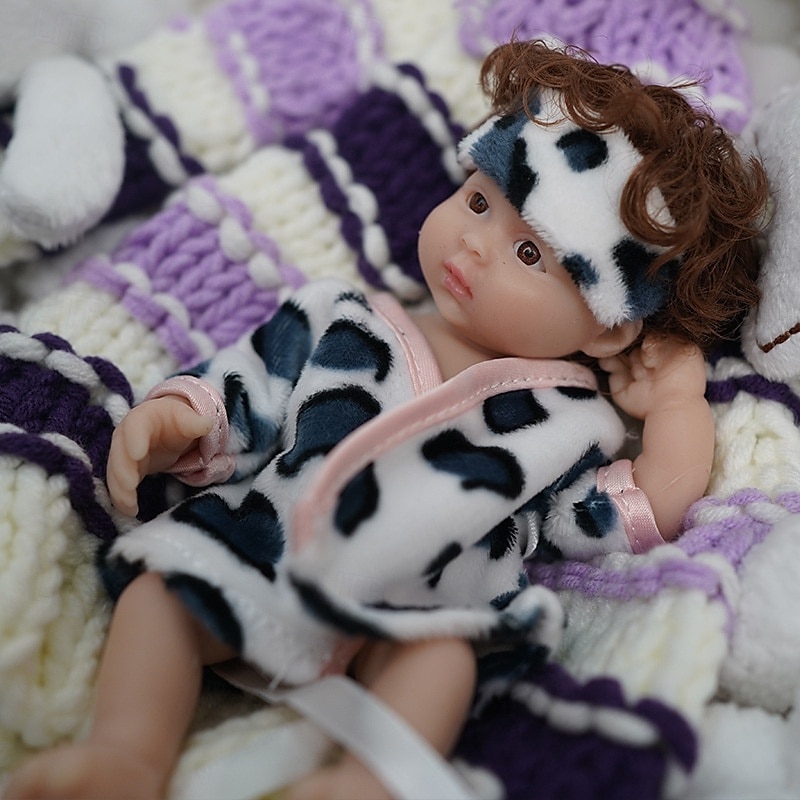 bambole reborn gemelle in miniatura realistiche realizzate a mano in silicone con sorpresa, accessori inclusi per bambini dai 3 ai 6 anni - set di bambole neonato realistiche del 2025 a $61.99 –P3