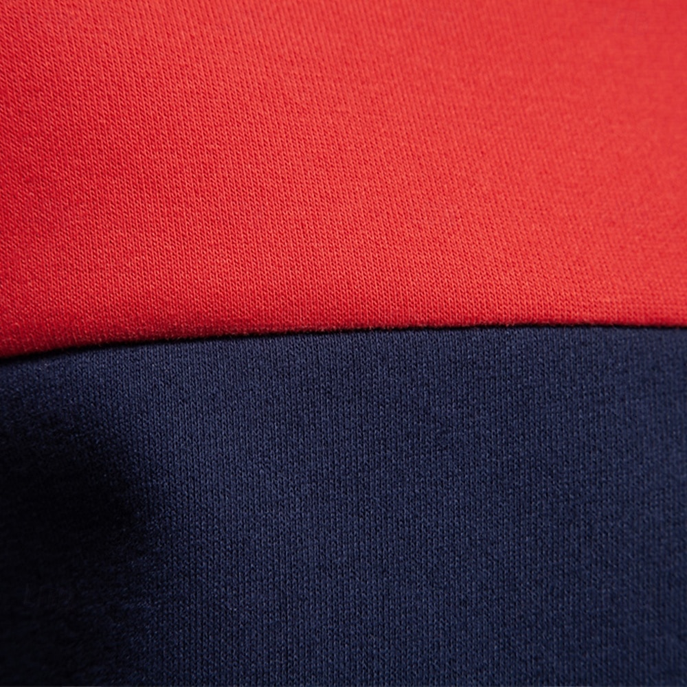 Herr Polo sweatshirt Gul Armégrön Rubinrött Blå Grön Kavajslag Färgblock Ledigt Dagligen Sport Ledigt Vår & Höst Kläder Pull Tröjor Långärmad 2025 - $25.99 –P53