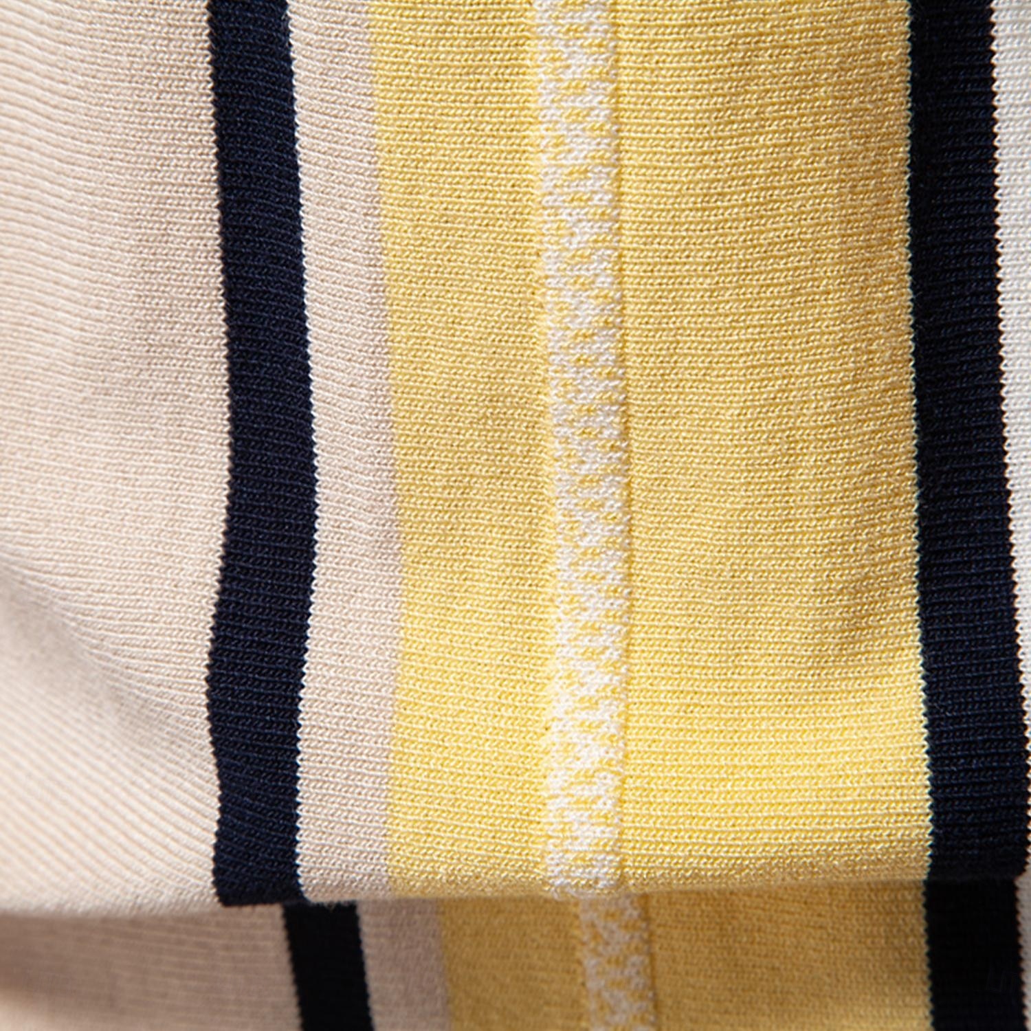 Miesten Polo Neulo poolo Muodollinen Työ Sänkyjen avaus Lyhythihainen Raidoitettu Pystysuuntaiset nauhat Raita-Trim Raita Kevät Beesi Polo 2025 - $27.99 –P6