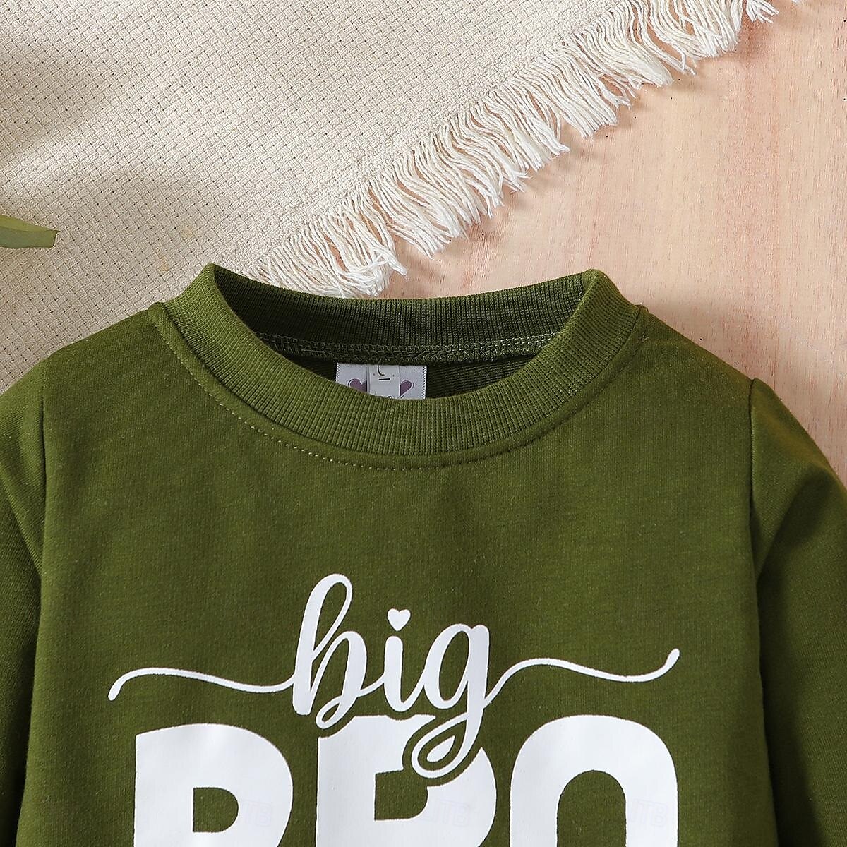 Garçon 3D Couleur unie Lettre Ensemble sweat à capuche et pantalon de survêtement manche longue Autres imprimés Printemps Automne Mode Décontractées Bébé 1-5 ans Col Ras du Cou Extérieur Vacances de 2025 ? $22.99 –P7