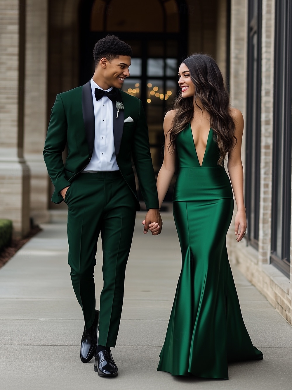 Herren Hochzeit Abschlussball Anzüge Schwarz Rosa Mode Formell Einfarbig Standard Passform 2-teilig Einreiher - 1 Knopf 2025 - $112.99 –P1
