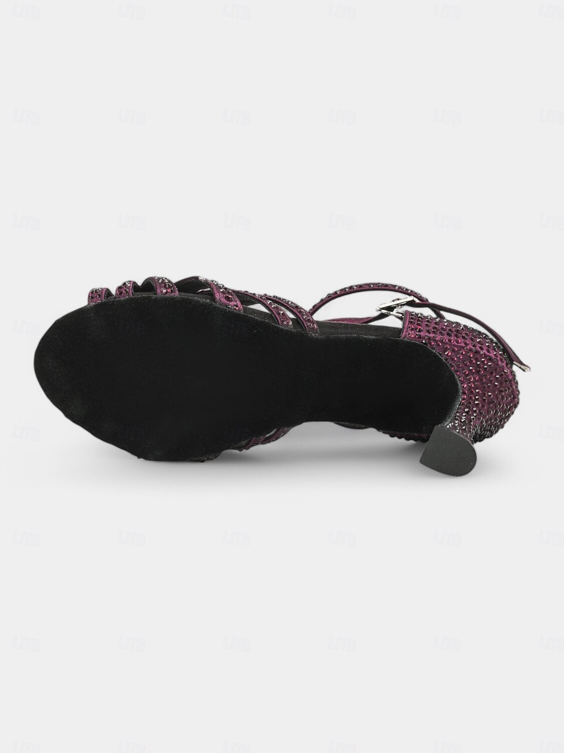 sandali da ballo latino con strass viola e cinturino alla caviglia – design elegante per balli latini ed eventi speciali del 2025 a $64.99 –P4