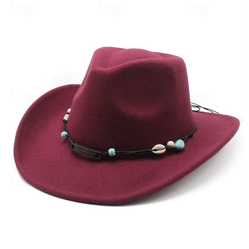 Safarihut Vintage Gürtel Cowboyhut Jazzhut Hand Westernhut Cowboyhut 2026 - $17.49 –P7