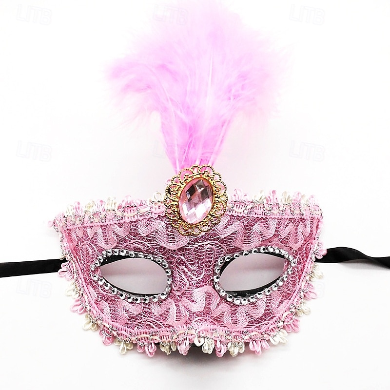Karnevalová maska Maska Halloween rekvizity Dospělé Dámské Poloviční obličej Výkon Párty Plesová maškaráda Karneval Mardi Gras Jednoduchý karnevalový kostým 2025 - $12.49 –P2