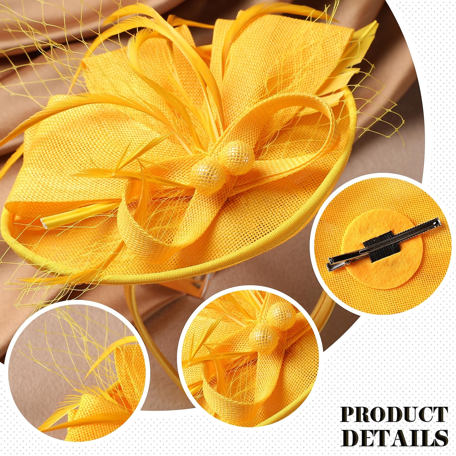 Elegant Headpiece Fascinators Hat Fascinator Gentlewoman Fancy Dress Women's Derby Wedding Party Ascot Adults' Hat Spring & Summer 2026 - $18.99 –P5