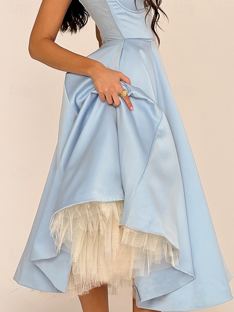 Retro Vintage 1950s Midi Dress Flare Dress Spaghetti Strap Corset Solid Color A-Line Women's Masquerade Wedding Vacation Tea Party Adults' Dress 2025 - $36.99 –P10
