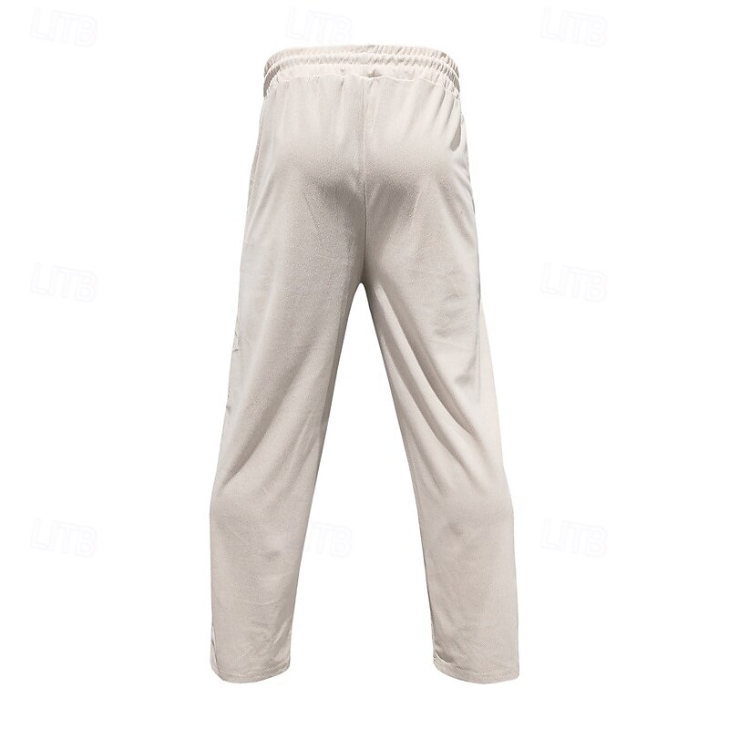 Pantaloni Jogger Uomo In Velluto A Coste Elasticizzato - Vita Regolabile Con Coulisse E Tasche, Vestibilità Comoda Autunno Inverno