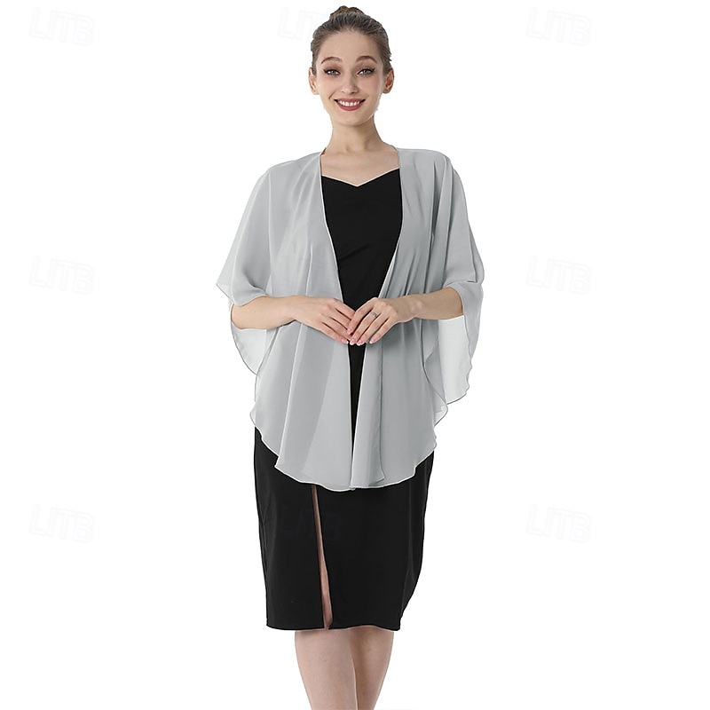 châle de soirée en mousseline de soie, châles et écharpes de mariage pour femmes, robe de mariée de fête pour occasions spéciales de 2025 ? $29.99 –P3