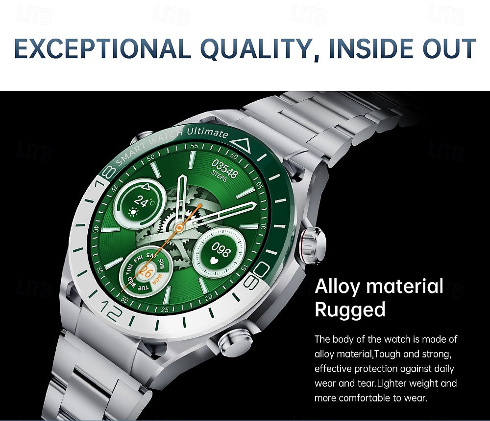 Reloj inteligente de 1 pulgada smartwatch reloj de fitness reloj para correr Bluetooth compatible con Android iOS hombre impermeable manos libres rastreador de pasos caja de reloj de 40mm IP 67 2025 - $67.99 –P3