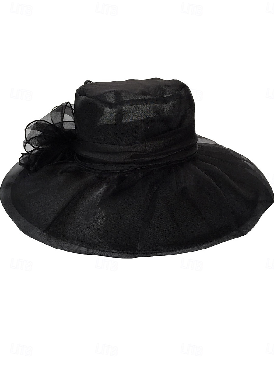 Hats Tulle Bowler  Cloche Hat Wedding Elegant Vintage Tulle Headpiece Headwear Hats Race Day Dress 2025 - $30.99 –P5