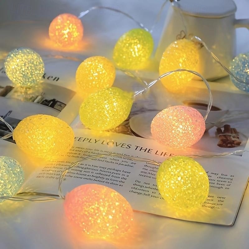 2025年 3m20LED イースター イースター イースター イースターエッグ クリエイティブ ライトストリング AAA 電池ボックス駆動 イースター ディナーパーティー 屋内雰囲気装飾 ライトストリング  コレクション – $19.99 –P5