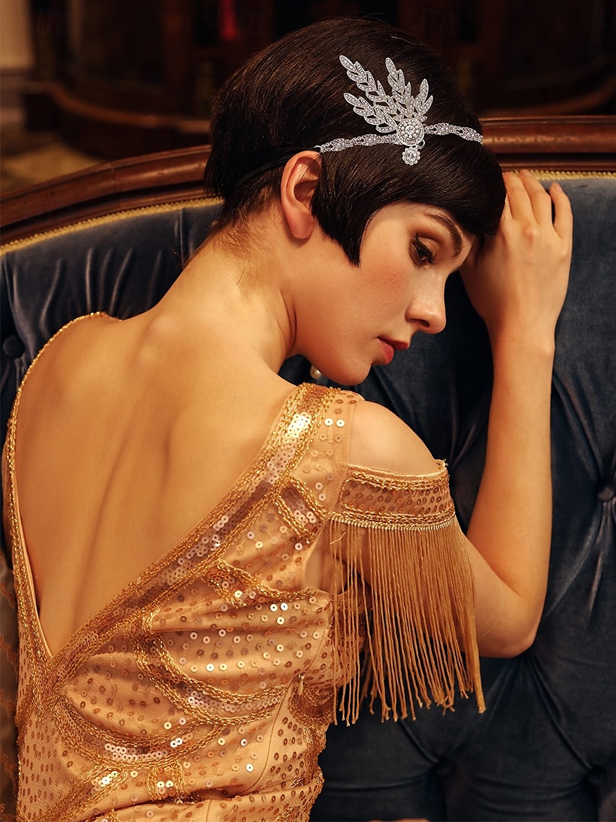 20. léta 20. století Velký Gatsby Bubenová čelenka Velký Gatsby Maškarní kostým Dámské předvečer Všech svatých Karneval Plesová maškaráda Párty Plesová maškaráda loučení se svobodou nevěsty Dospělé 2025 - $13.99 –P2