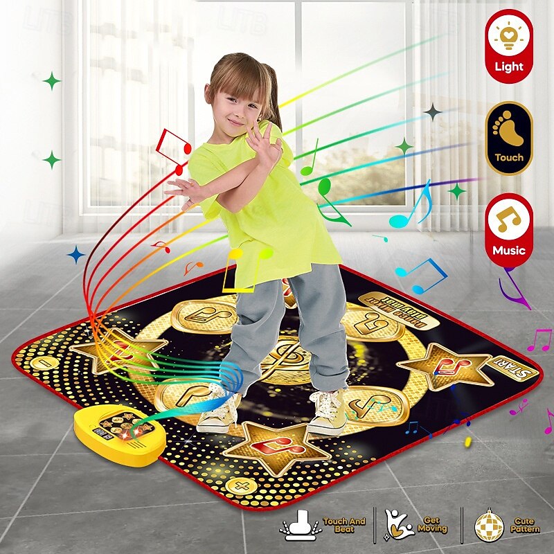 Dance Mat - 9 Keys Light Up Electronic Dance Mat Dolls Princess Girl Toys Kids Musical Mat Dance Floor Mat Birthday Gift For 3 5 7 9 10 Years Old And Up Girls Christmas Gift 2026 - $54.99 –P2