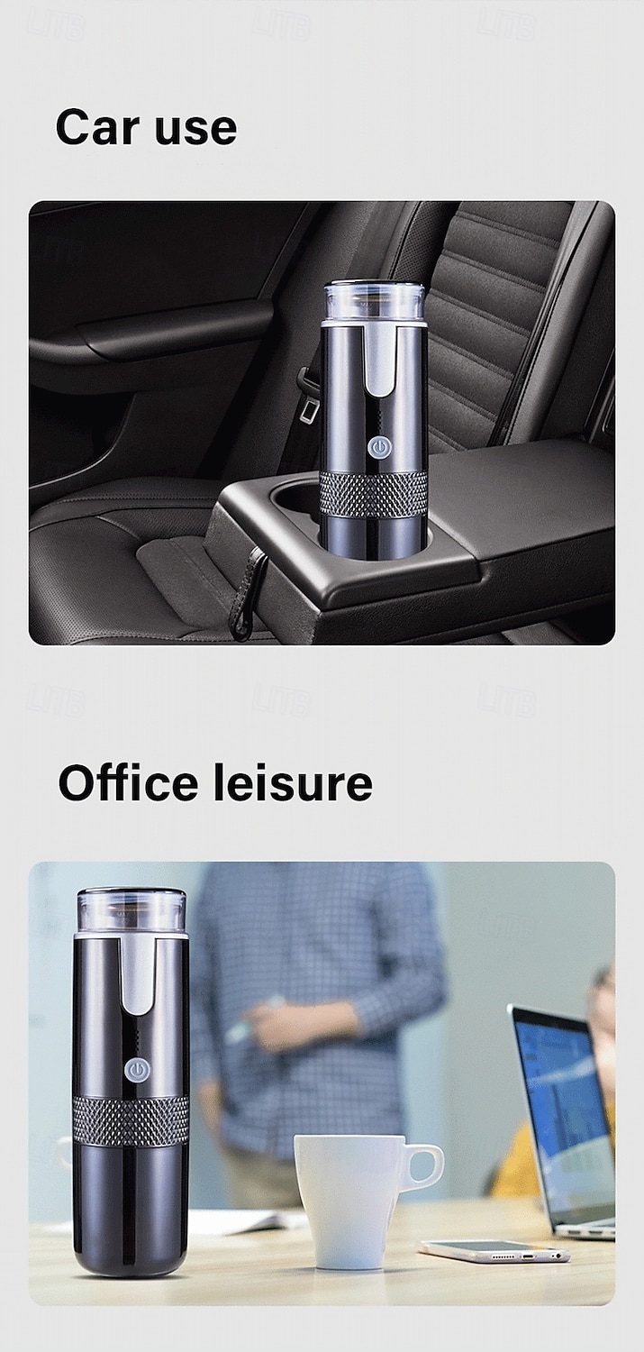 160ML Mini Wireless Portable Electric Capsule Coffee Machine Black 1200mAh USB Charging Outdoor Business Travel Car Coffee Maker 2025 - $44.99 –P5