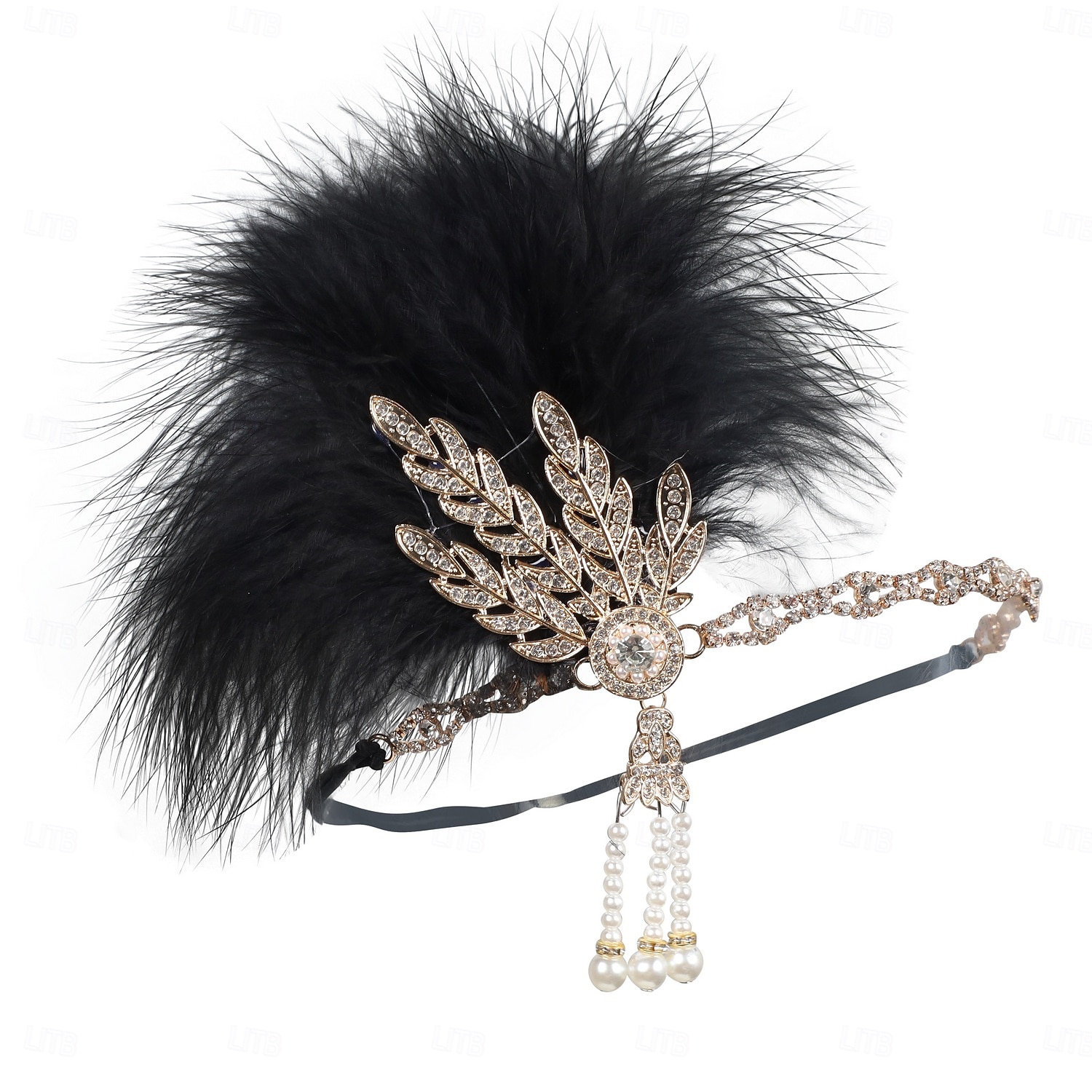 Möly 20s 1920-luku Flapper-panta Suuri Gatsby charleston Feather Lehti Art Deco Naamiaispuku Naisten Joulu Uusi vuosi Ystävänpäivä Juhla Tanssiaiset Tyttöjen polttarit Aikuisten Päähineet 2026 - $13.99 –P5