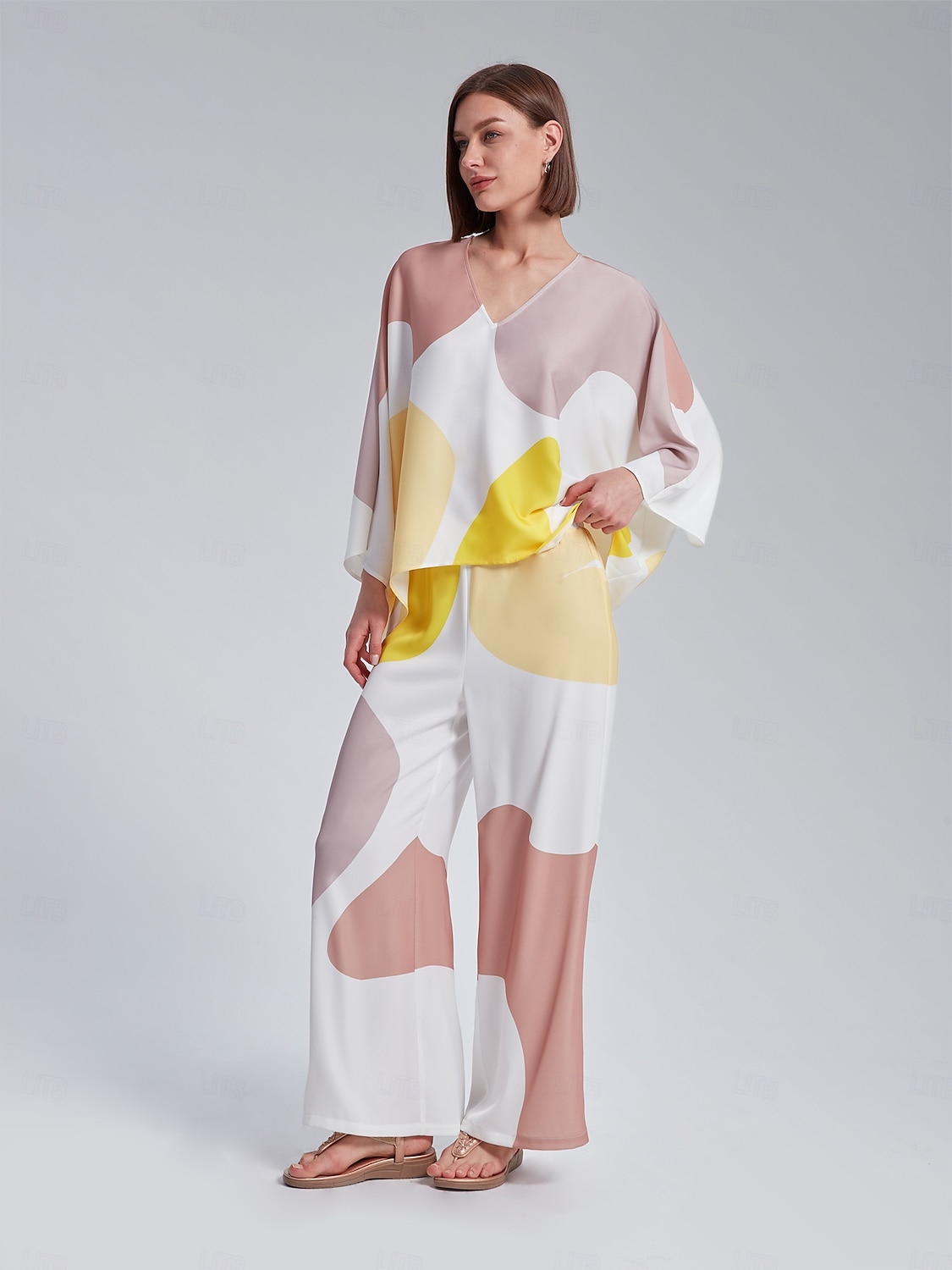 Loose Fit V-Neck Kaftan Top 2025 - $11.99 –P7