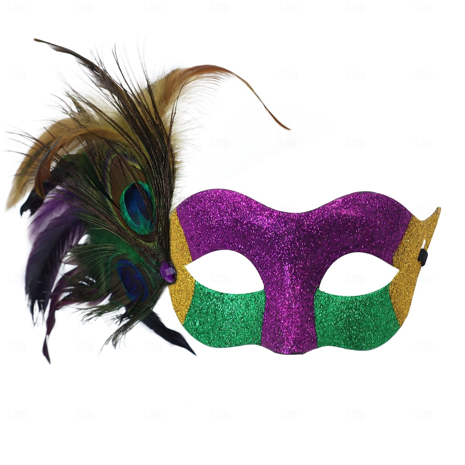 Karnevalová maska Maska Halloween rekvizity Dospělé Dámské Poloviční obličej Výkon Párty Plesová maškaráda Karneval Mardi Gras Jednoduchý karnevalový kostým 2025 - $20.99 –P10