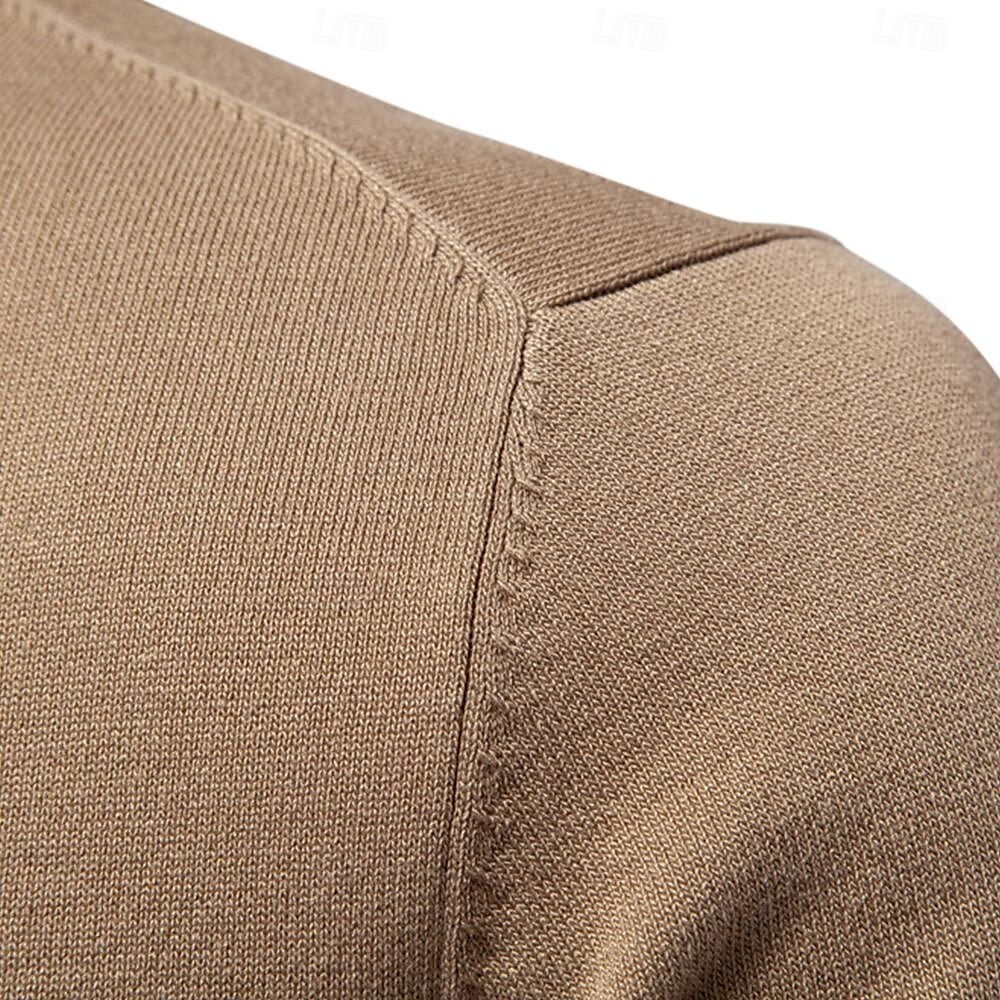 Voor heren Polo Gebreide polo Formeel Werk Meeuwenhalsband Korte mouw Kleurenblok Lapwerk Zomer Marineblauw Khaki Leger Groen Polo 2025 - $26.99 –P26