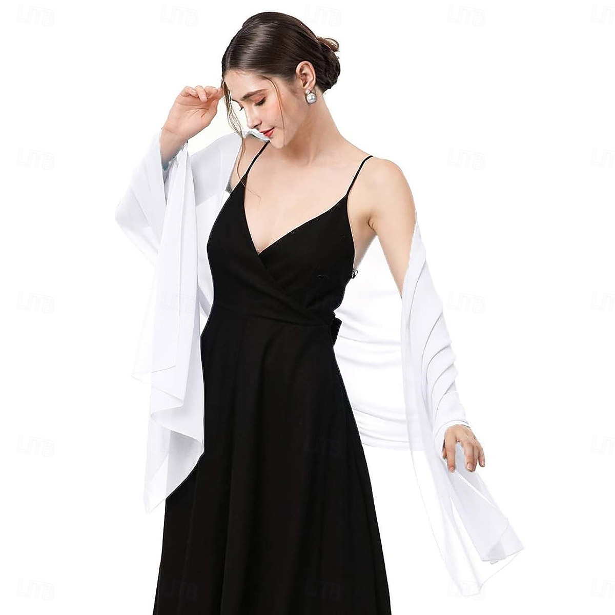 écharpes en mousseline douce, châles et écharpes pour robes de soirée, châles de mariage, écharpes de mariée pour femmes de 2025 ? $24.99 –P14