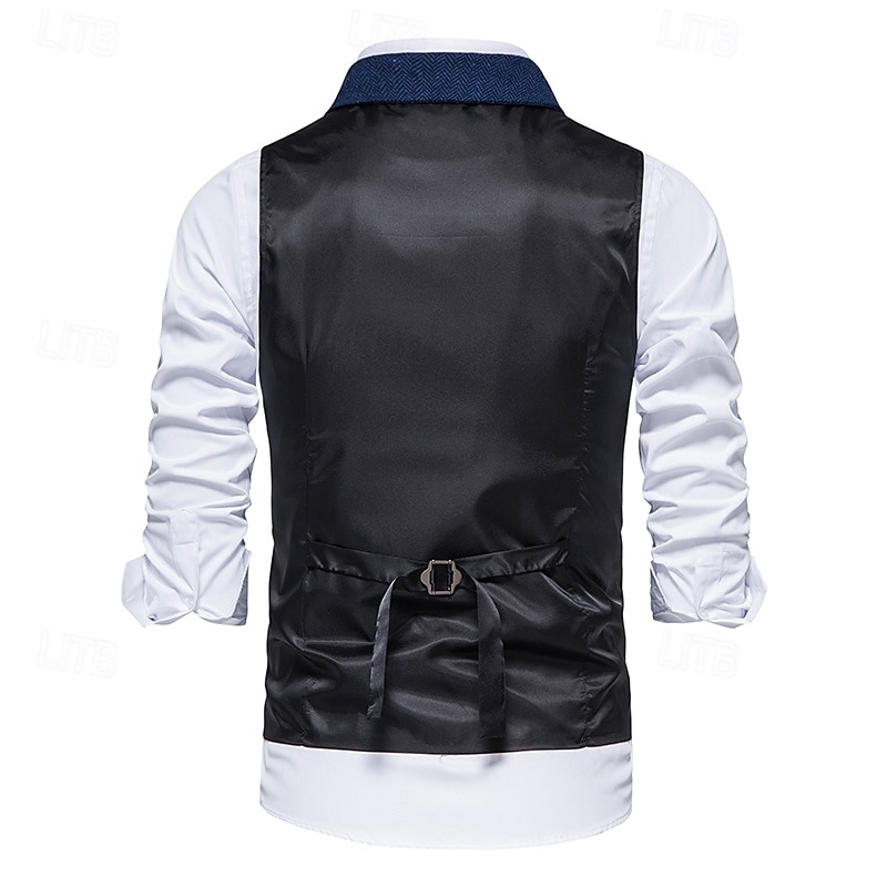 Classique Rétro Vintage Années 1920 Veste Gilet Gatsby le Magnifique Déguisement Homme Carnaval Mascarade Mariage Soirée robe demoiselle d honneur Adulte Gilet Printemps Automne de 2026 ? $41.99 –P5