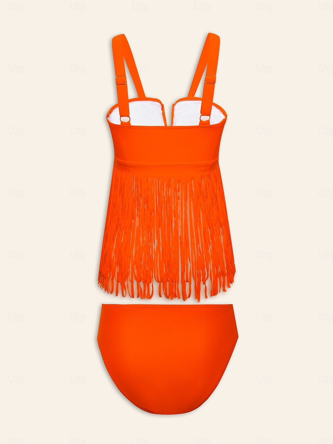 2026年 女性用 スイムウェア 2ピース 水着 旅行度假风 スタイリッシュ 純色 ノースリーブ 水着  コレクション – $62.99 –P7