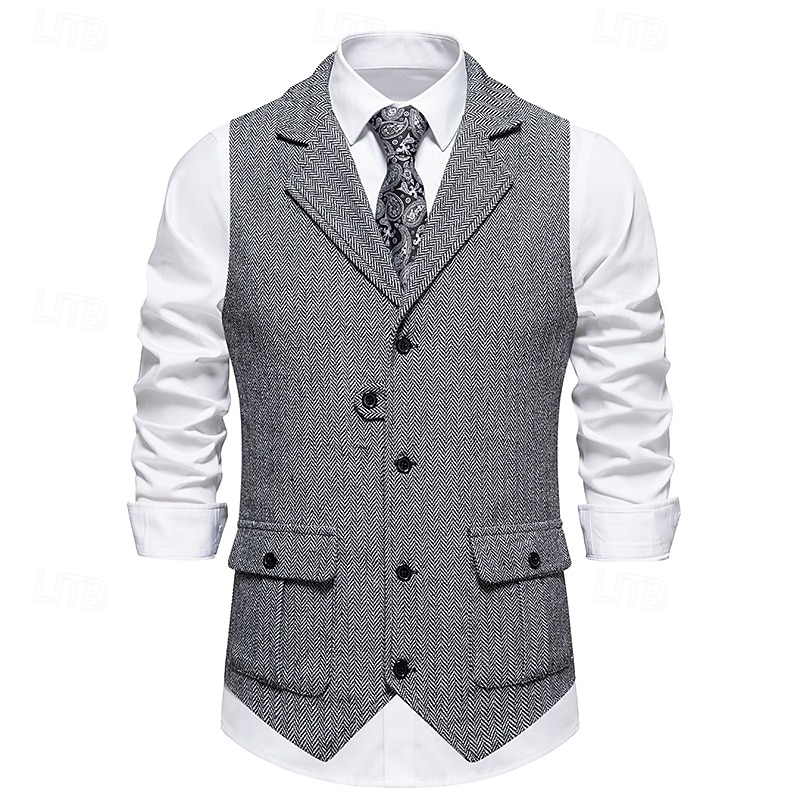 Classique Rétro Vintage Années 1920 Veste Gilet Gatsby le Magnifique Déguisement Homme Carnaval Mascarade Mariage Soirée robe demoiselle d honneur Adulte Gilet Printemps Automne de 2026 ? $41.99 –P18