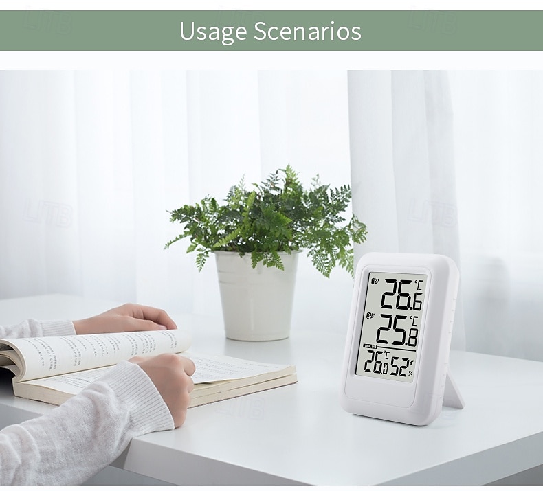 Wireless Indoor and Outdoor Thermometer One-to-two Multi-function Household Electronic Digital Display Thermometer 2025 - $34.99 –P8