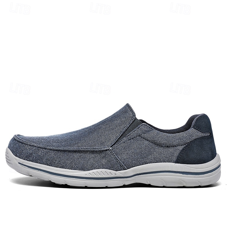 pánské ležérní slip-on tenisky – pohodlné plátěné boty s lehkou podrážkou pro outdoorové aktivity, denní nošení i dovolenou 2025 - $46.99 –P3