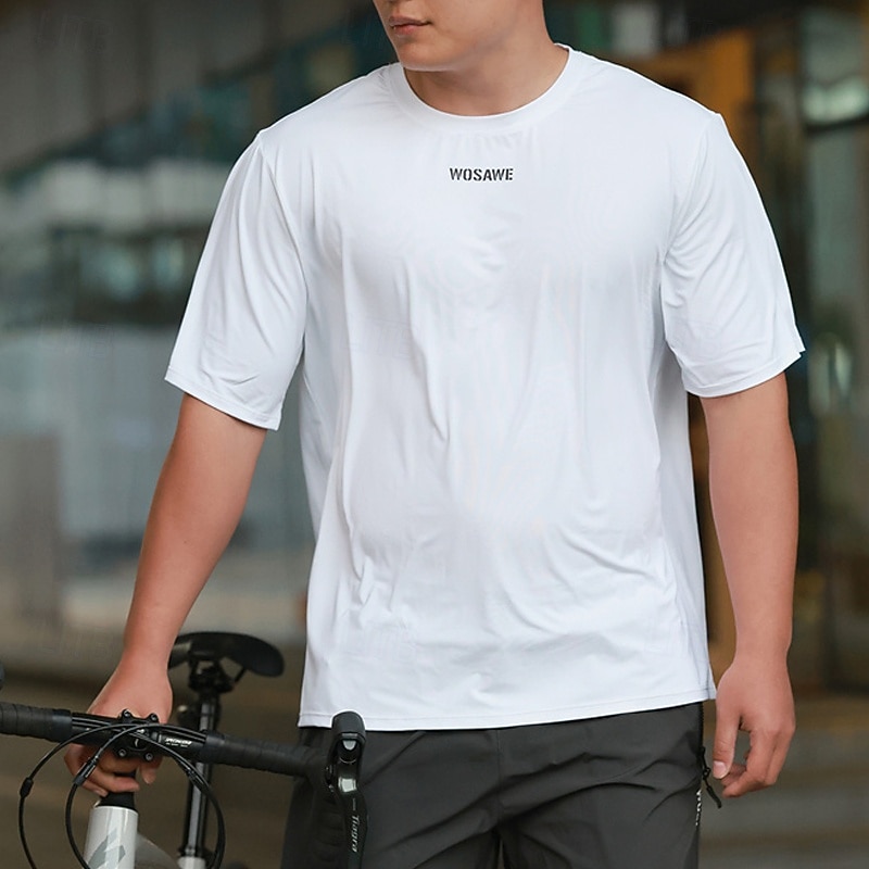 Męskie Damskie Koszulka rowerowa Litery i cyfry Krótki rękaw Rower Tee Tshirt Dżersej Top z 3 tylnymi kieszeniami Kolarstwo górskie Szybkie wysychanie Oddychający Sport Czarny Biały Zielony Odzież 2025 - $50.99 –P16