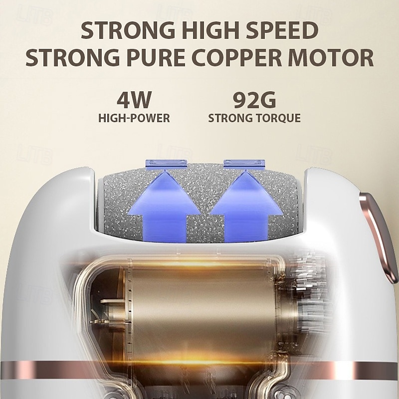 Rechargeable Electric Foot Grinder Dead Skin Remover Calluses Feet Scrubber Electric Foot File Dry Dead Cracked Foot Care Repair 2025 - $25.99 –P8