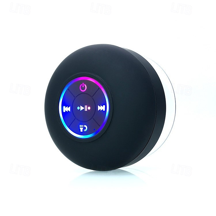 רמקול עמיד למים ipx4 רמקול אלחוטי נייד עם כוס יניקה usb נטענת למסיבות נסיעות לשירותים בבית ובחוץ (כוסות היניקה חייבות להיות על משטח חלק כדי להשתמש בהן) 2025 - $19.99 –P6