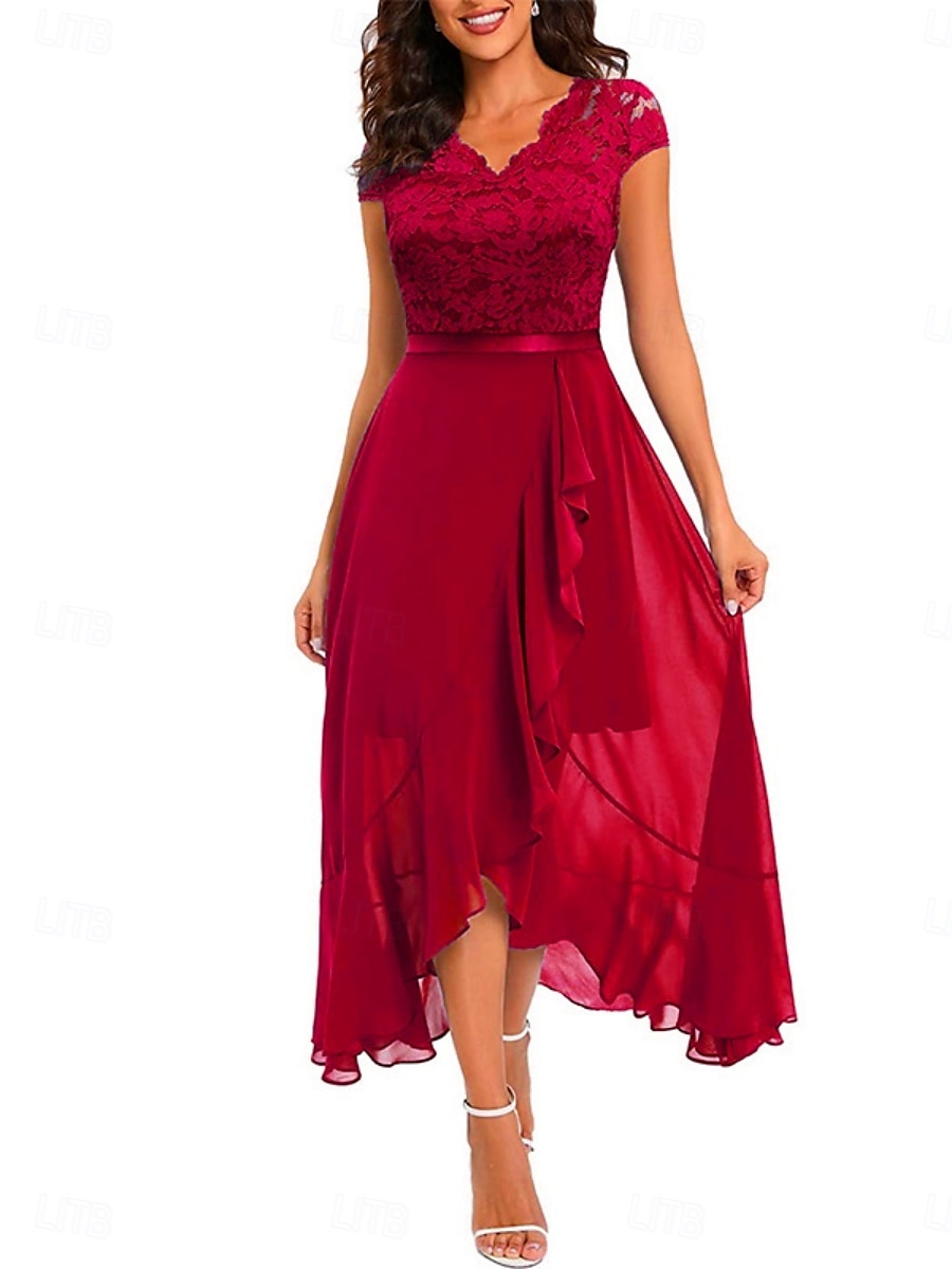 Sukienka na graduacje dla kobiet Sukienka maxi Jednolity kolor Sukienka balowa Sukienka w kształcie litery A Sukienka Fit and Flare Elegancka Formalna Półformalna Gość na wakacje Zaręczyny Przyjęcie 2025 - $41.99 –P9