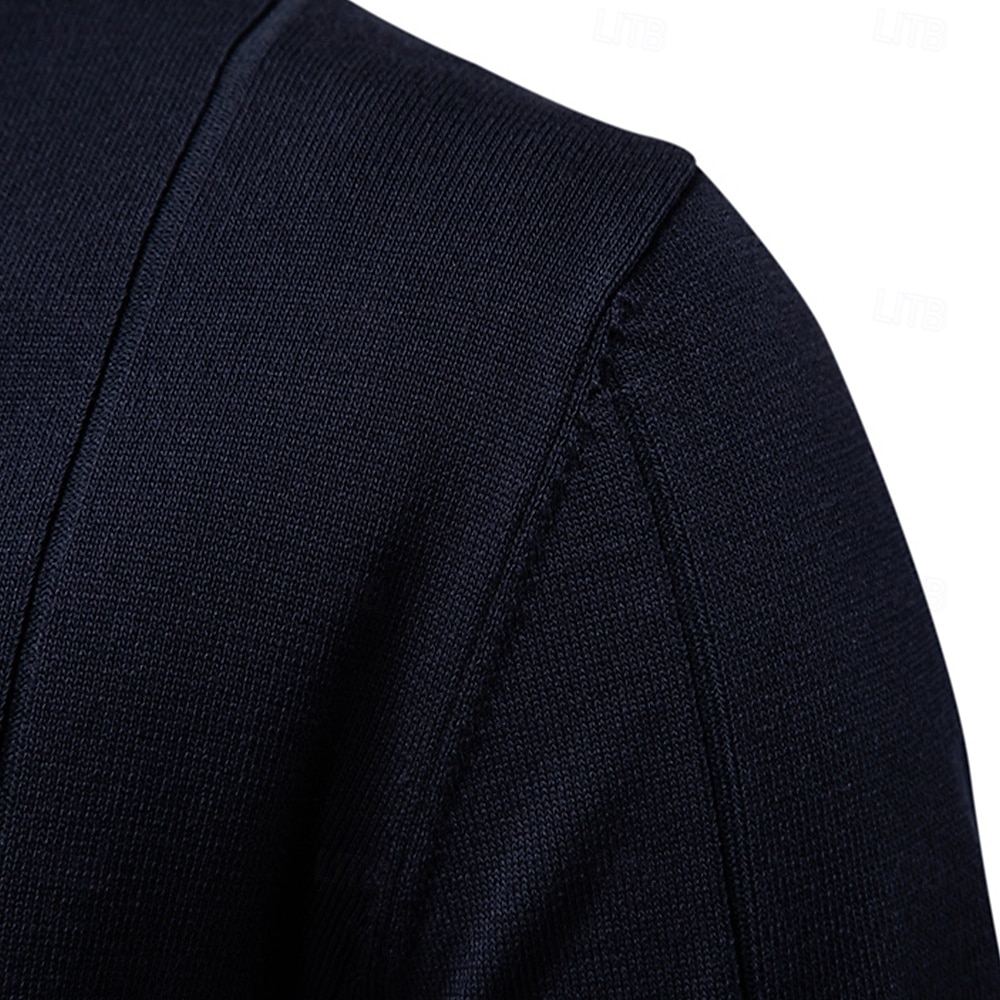 Miesten Polo Neulo poolo Muodollinen Työ Sänkyjen avaus Neljänneksen postinumero Lyhythihainen Yhtenäinen väri Sulkea jnk vetoketju Kevät Tumman harmaa Musta Valkoinen Laivaston sininen Khaki Harmaa 2025 - $27.99 –P19